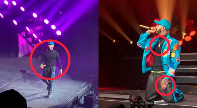 Anuel se hace viral tras quitarse sus joyas antes de bajar del escenario y estar con sus fans