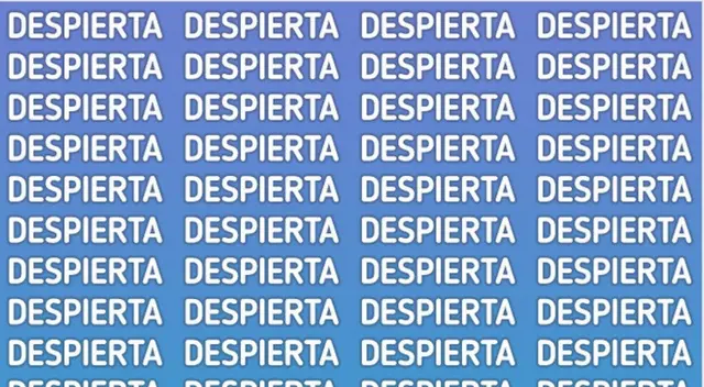 ¿Podrás hallar la palabra 'DESESPERA'? Tienes 5 segundos en este reto visual