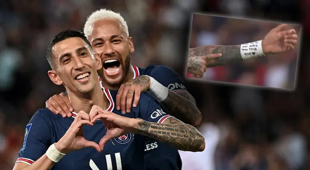 Neymar le realizó una curiosa dedicatoria a Ángel Di María Neymar le realizó una curiosa dedicatoria a Ángel Di María