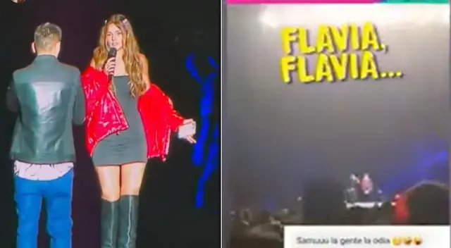 La chica reality fue pifiada mientras animaba un concierto.