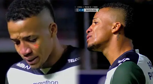 Byron Castillo estalló en llanto tras cometer un penal