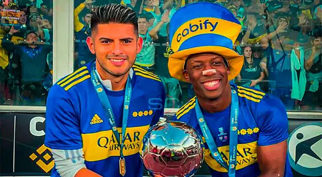 Boca Juniors: Carlos Zambrano y Luis Advíncula Boca Juniors: Carlos Zambrano y Luis Advíncula