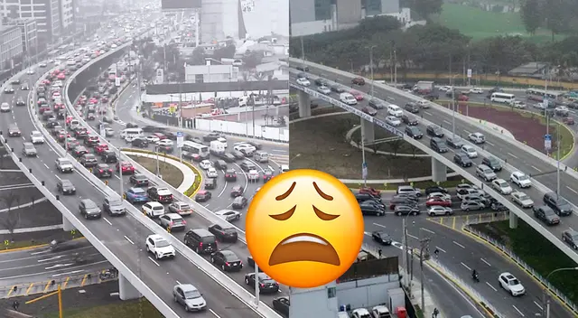 Se congestionó el bypass de la Av. Javier Prado que fue inaugurado para evitar tráfico Se congestionó el bypass de la Av. Javier Prado que fue inaugurado para evitar tráfico