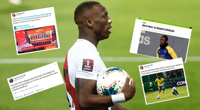 Luis Advíncula causó alarma en Argentina por su lesión Luis Advíncula causó alarma en Argentina por su lesión