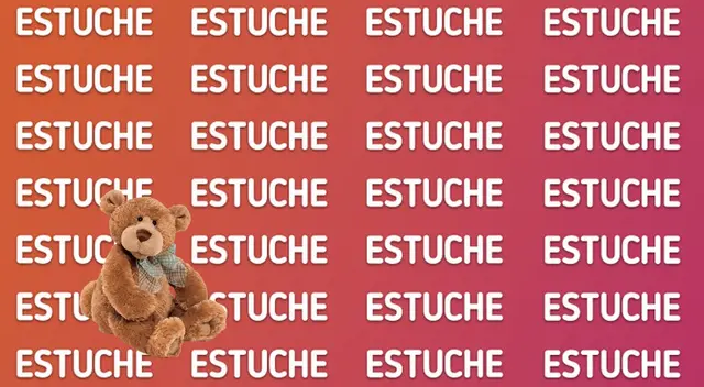 ¿Logras ver la palabra 'PELUCHE'? dale solución a este acertijo de nivel EXTREMO ¿Logras ver la palabra 'PELUCHE'? dale solución a este acertijo de nivel EXTREMO