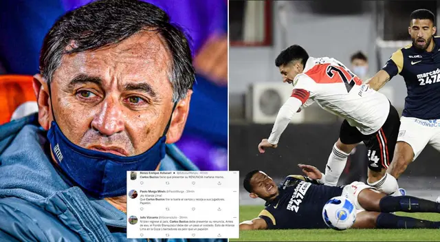 Hinchas de Alianza Lima pidieron que Carlos Bustos no sea más el DT. Hinchas de Alianza Lima pidieron que Carlos Bustos no sea más el DT.