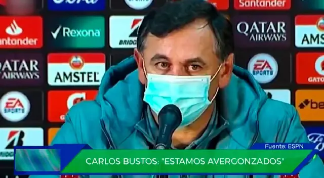 Carlos Bustos al borde del llanto tras la goleada que sufrió Alianza Lima Carlos Bustos al borde del llanto tras la goleada que sufrió Alianza Lima