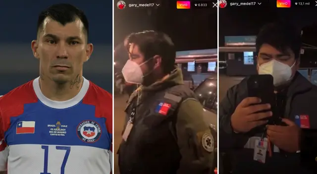 Gary Medel se disculpó con las autoridades horas despues.