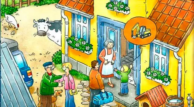 Mira con atención y encuentra al ratón escondido en alguna parte de la granja.