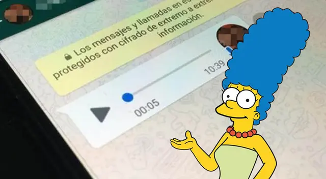 En esta nota podrás aprender a enviar audios de WhatsApp con la voz de la esposa de Homero Simpson. En esta nota podrás aprender a enviar audios de WhatsApp con la voz de la esposa de Homero Simpson.
