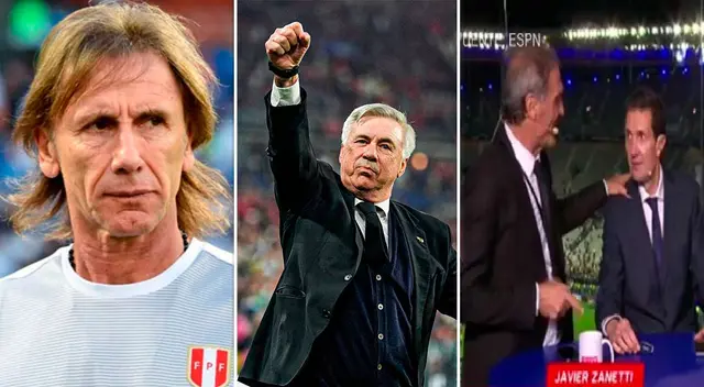 Ricardo Gareca criticó a Ruggeri y periodistas de ESPN por no elogiar la labor de Ancelotti