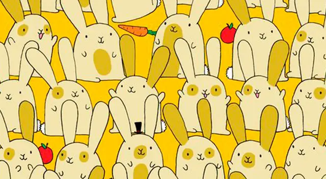 Reto visual: ¿Qué conejo es completamente diferente? Encuéntralo en apenas 10 segundos Reto visual: ¿Qué conejo es completamente diferente? Encuéntralo en apenas 10 segundos