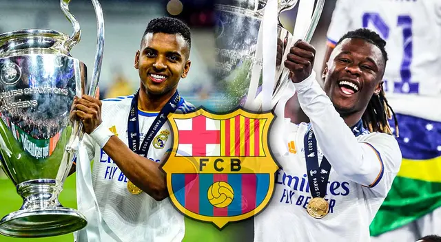 Rodrygo Goes y Eduardo Camavinga, jugadores de Real Madrid