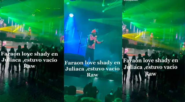 Faraón Love Shady no logró llenar su concierto en Juliaca.