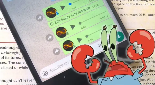 WhatsApp: GUÍA para enviar audios con la voz de 'Don Cangrejo' sin instalar apps raras WhatsApp: GUÍA para enviar audios con la voz de 'Don Cangrejo' sin instalar apps raras