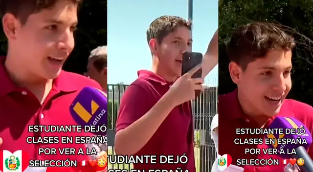 Peruano que vive en España deja clases por ver entrenamiento de la Selección Peruana. Peruano que vive en España deja clases por ver entrenamiento de la Selección Peruana.