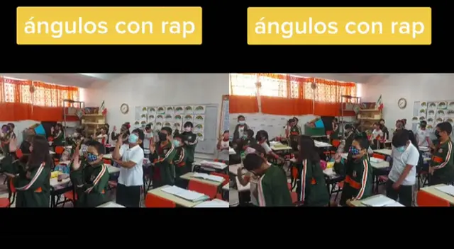Niños sorprenden en las redes sociales al aprender los tipos de ángulos rapeando.