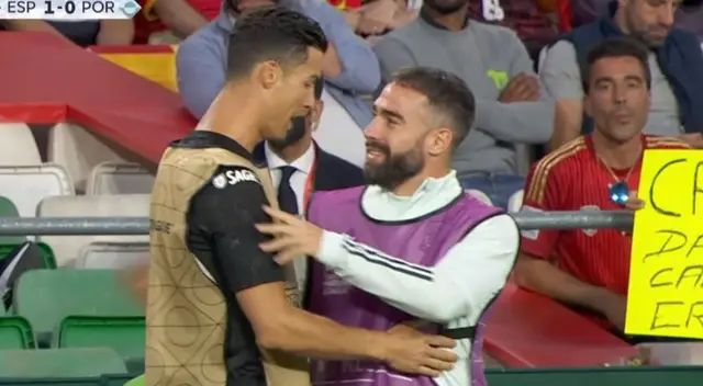Cristiano Ronaldo felicitó a Dani Carvajal por el título de la Champions League