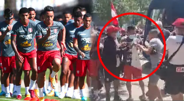 Christian Cueva generó la locura en los aficionados peruanos que se encuentran en Barcelona