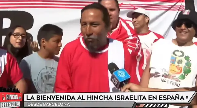 Hincha israelita llega a Barcelona para alentar a la 'bicolor' confirma presencia en Qatar Hincha israelita llega a Barcelona para alentar a la 'bicolor' confirma presencia en Qatar