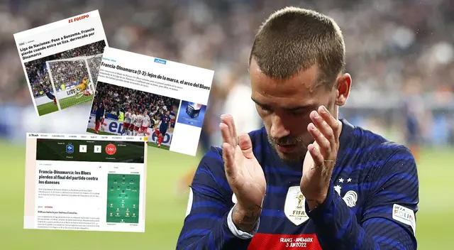 Prensa de Francia y su reacción tras derrota ante Dinamarca