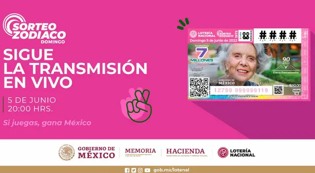Conoce cuáles son los números ganadores del Sorteo Zodiaco de la Lotería Nacional