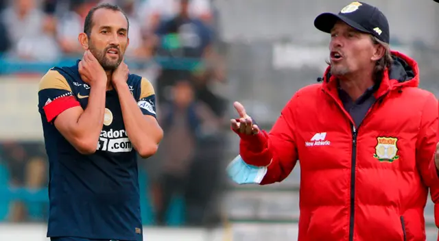 Entrenador de Sport  Huancayo festeja la victoria ante Alianza Lima