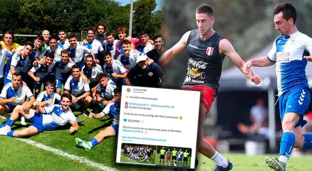 Sabadell y el mensaje a Perú luego de ganarle en amistoso Sabadell y el mensaje a Perú luego de ganarle en amistoso