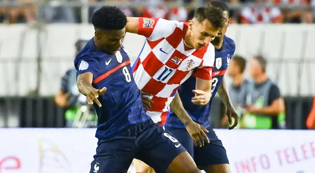 Croacia y Francia se enfrentan por la Liga de Naciones de la UEFA Croacia y Francia se enfrentan por la Liga de Naciones de la UEFA