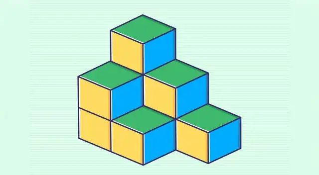 ¿Puedes encontrar la cantidad correcta de cubos en esta imagen?