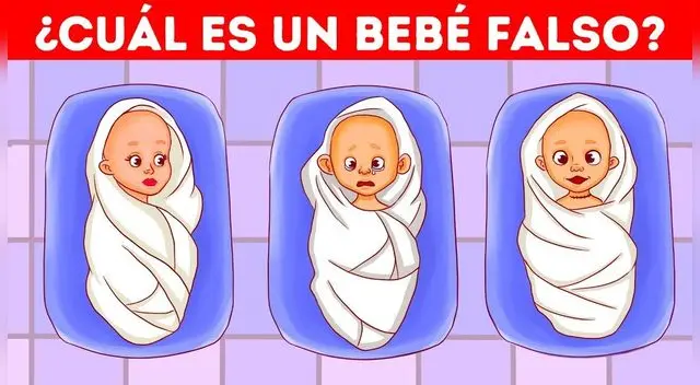 ¿Cuál es un bebé falso? Descifra el misterioso acertijo visual en 7 segundos ¿Cuál es un bebé falso? Descifra el misterioso acertijo visual en 7 segundos