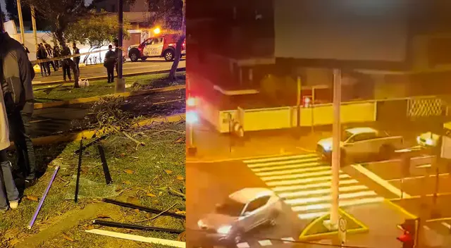 Los vidrios de las ventanas llegaron hasta la ciclovía de San Isidro.