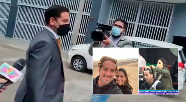 Óscar del Portal fue abordado por la prensa antes de ingresar a su centro de labores.