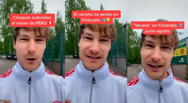 ¡Qué tal choque cultural! Joven señala que el Finlandia están a 13 grados y es verano. ¡Qué tal choque cultural! Joven señala que el Finlandia están a 13 grados y es verano.