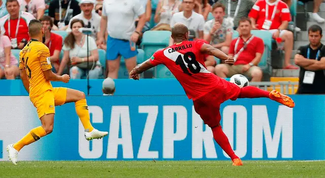André Carrillo fue quien anotó el primer gol de Perú ante Australia
