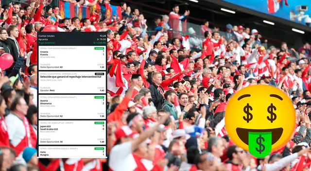 Un hincha peruano podría llevarse más de 100 soles solo con haber apostados 79 soles. Un hincha peruano podría llevarse más de 100 soles solo con haber apostados 79 soles.