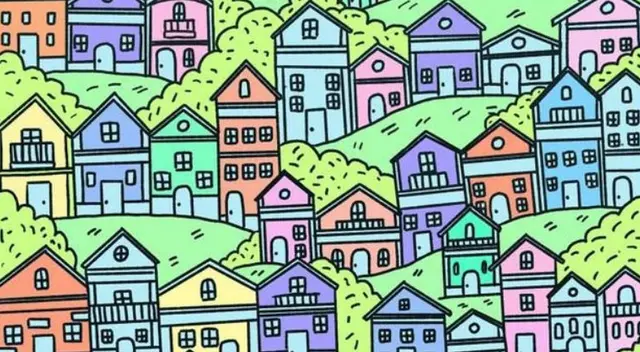 ¿Logras hallar la casa sin puerta? Resuelve el reto en 6 segundos ¿Logras hallar la casa sin puerta? Resuelve el reto en 6 segundos