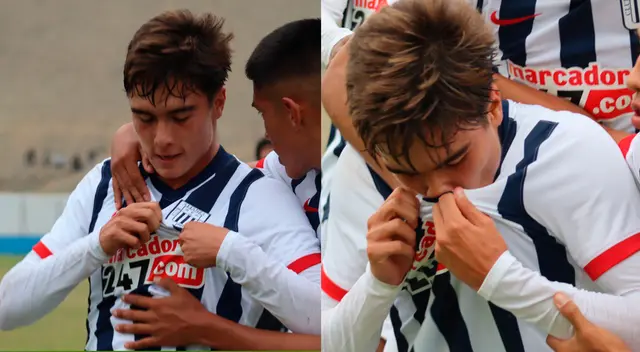 Juan Pablo Goicochea con camiseta de Alianza Lima Juan Pablo Goicochea con camiseta de Alianza Lima