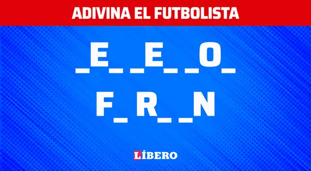 ¿Cuál es el nombre del futbolista? Resuelve el acertijo visual en solo 5 segundos ¿Cuál es el nombre del futbolista? Resuelve el acertijo visual en solo 5 segundos
