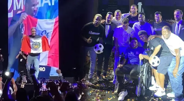 Jefferson Farfán posó junto a grandes figuras del fútbol mundial Jefferson Farfán posó junto a grandes figuras del fútbol mundial