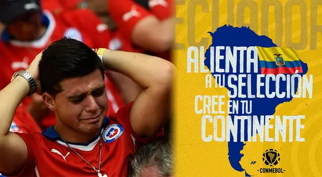 CONMEBOL alentó a Ecuador e hinchas chilenos explotaron en furia CONMEBOL alentó a Ecuador e hinchas chilenos explotaron en furia