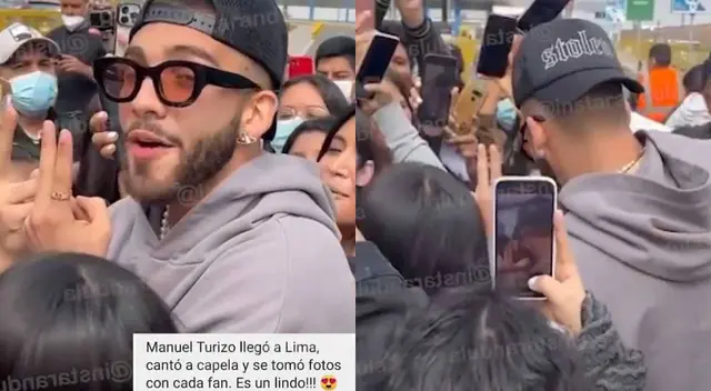 Manuel Turizo alborotó a fans en aeropuerto Jorge Chávez