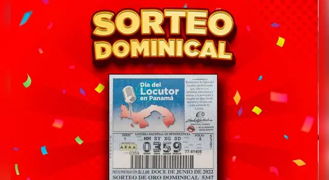 Lotería Nacional de Panamá: Lotería de hoy 12 de junio, Sorteo Dominical. Lotería Nacional de Panamá: Lotería de hoy 12 de junio, Sorteo Dominical.