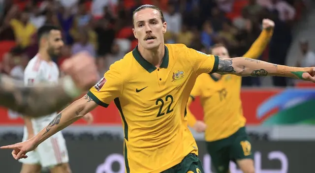 Jackson Irvine marcó en la victoria de Australia sobre Emiratos Árabes