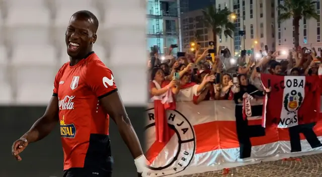 Luis Advíncula emocionado con el banderazo de los hinchas en Qatar