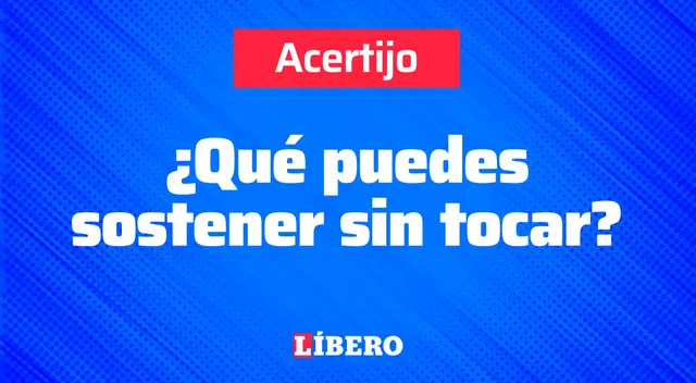 Acertijo visual: ¿Qué puedes sotener sin tocar? Halla la respuesta en 5 segundos