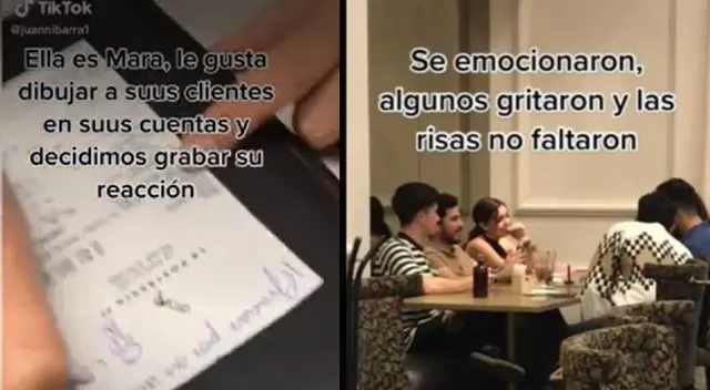 Mesera se vuelve viral tras dibujar a sus clientes en los tickets de compra Mesera se vuelve viral tras dibujar a sus clientes en los tickets de compra