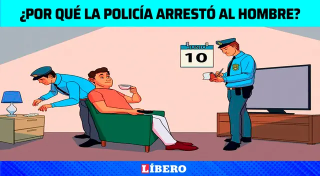 ¿Por qué la policía arrestó al hombre? Analiza y resuelve el acertijo visual nivel GENIO ¿Por qué la policía arrestó al hombre? Analiza y resuelve el acertijo visual nivel GENIO