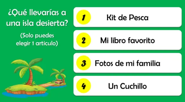 Escoge una opción y descubre aspectos de tu personalidad