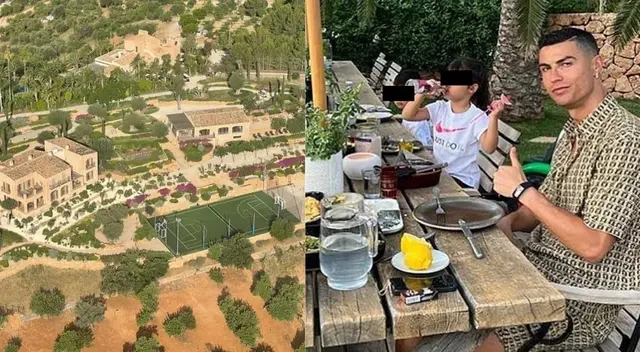 Así luce la 'humilde' finca donde Cristiano Ronaldo y su familia pasan las vacaciones